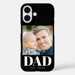 Custom Dad Established Photo Fathers Day iPhone 16 Case