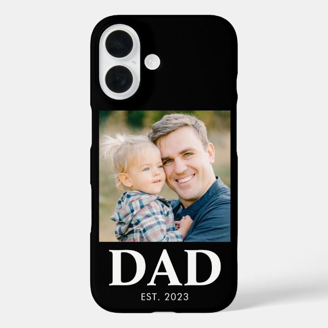 Custom Dad Established Photo Fathers Day Case-Mate iPhone Case (Back)