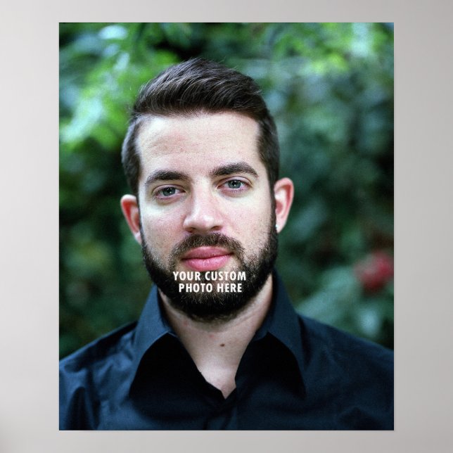 Custom Dad Photo Poster - Fathers Day Gift Print (Front)