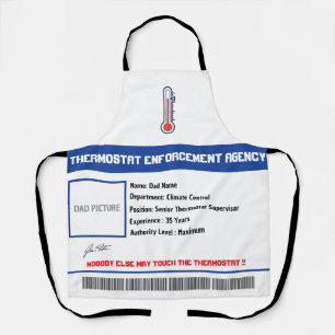 Custom Dad Thermostat BBQ Apron