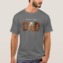 Custom Dad With Kids Names T-Shirt