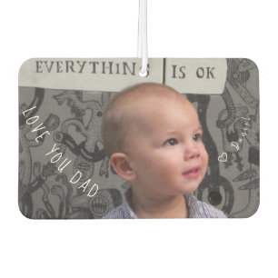 Custom Daddy Father's Day Photo Car Air Freshener