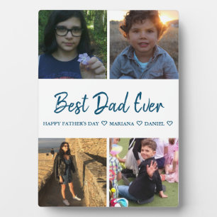 Custom Daddy Father's Day Photo Collage Plaque