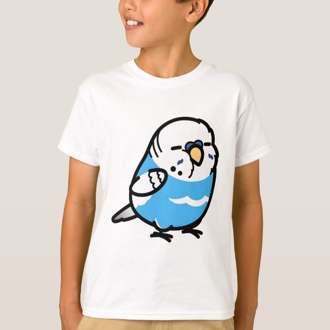 Custom Dan the Chubby Budgie T-Shirt (Front)