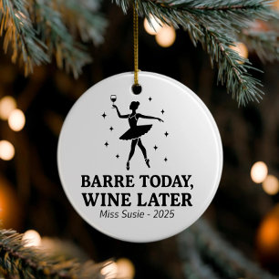 Custom Dance Ornaments, Personalized Ballet Gifts, Ceramic Tree Decoration
