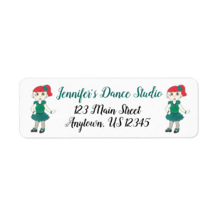 Custom Dance School Studio Teacher Tap Dancer Teal