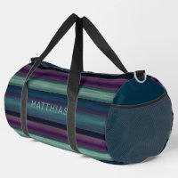 Custom Dark Blue Teal Green Black Purple Stripes