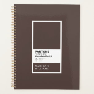 Custom Dark Brown Notebook   Personalised Chocolat Planner
