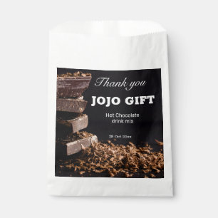 Custom dark chocolate Professional design party Favour Bags