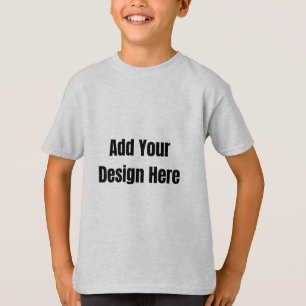 Custom Dark Gray Design Add Photo or Text T-Shirt