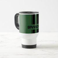 Custom Dark Green Black Auto Race Sport Stripes