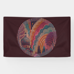Custom Dark Maroon Art Banner
