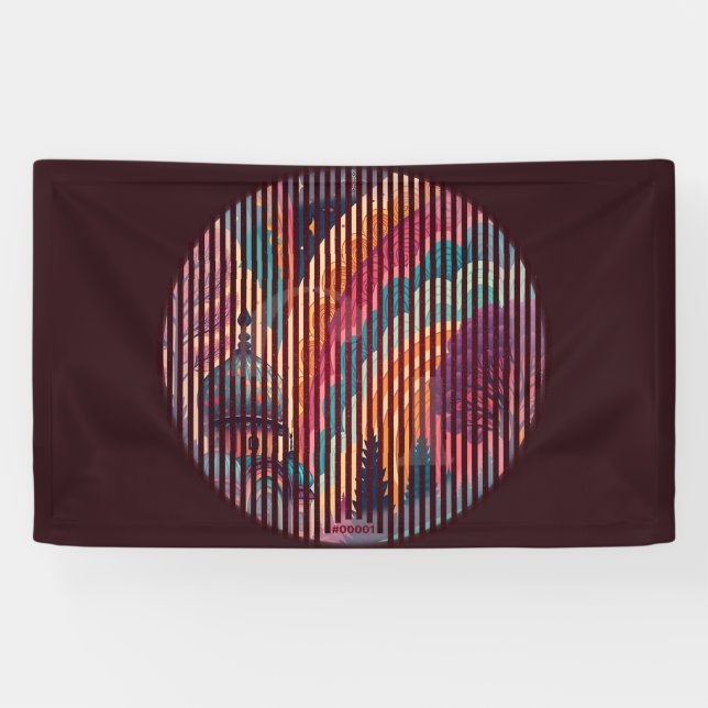 Custom Dark Maroon Art Banner (Horizontal)