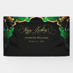 Custom Dark Moody Birthday Backdrop Banner