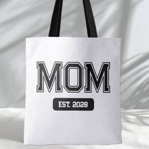 Custom Date New Mum Tote Bag