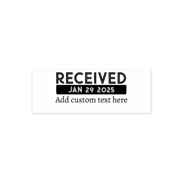 Custom Date Stamp Black (Design)