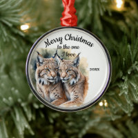 Custom Dated Christmas Lynx Wild Cats One I Love