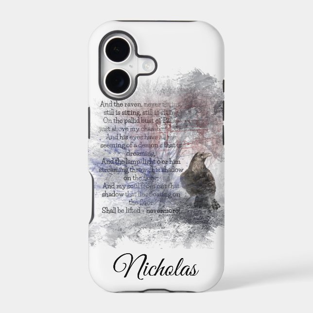 Custom Dated Edgar Allan Poe The Raven  Customise (Back)