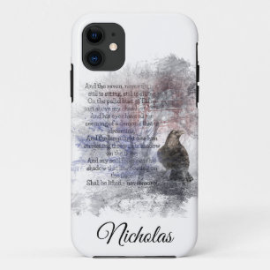 Custom Dated Edgar Allan Poe The Raven  Customize Case-Mate iPhone Case