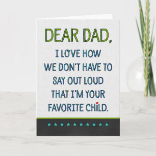 Custom Dear Dad Card
