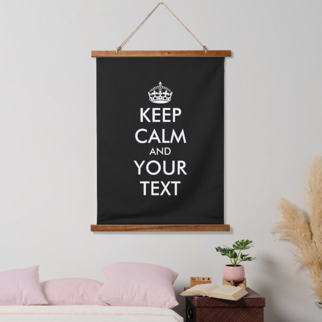 Custom decor Keep Calm and Carry On Hanging Tapestry (Bedroom)