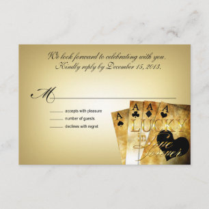 ::CUSTOM:: Dee & Jon Las Vegas RSVP 5x3.5 Card