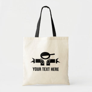 Custom deejay name tote bag for music DJ