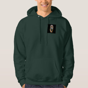 Custom Deep Forest Green Walking Tiger Mens Hoodie