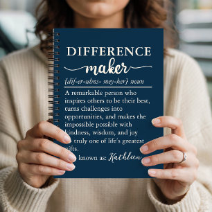 Custom Definition Journal Gift for Mentor or Boss