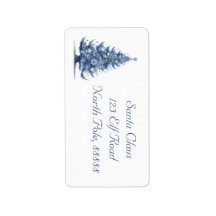 Custom Delft Blue and White Christmas Tree
