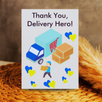 Custom Delivery Driver Card With Editable Note