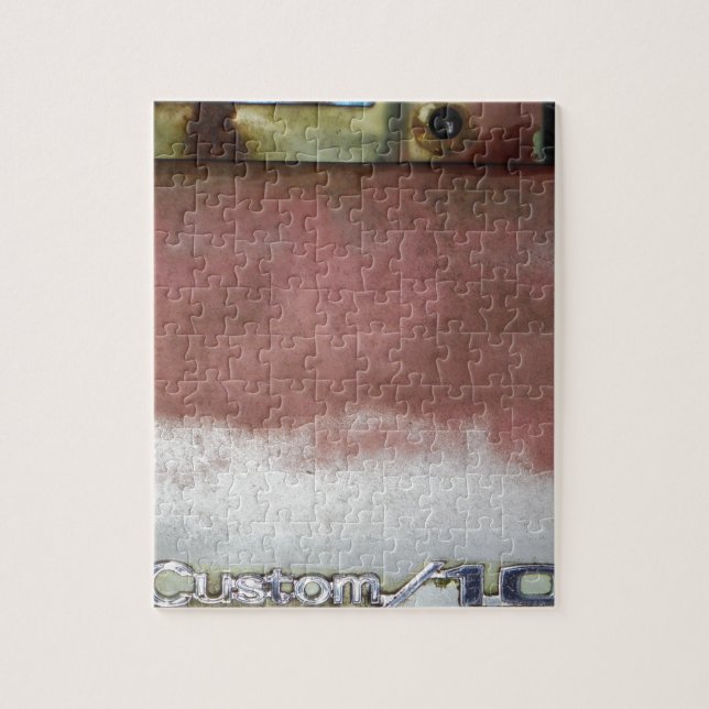custom deluxe pink and white jigsaw puzzle (Vertical)