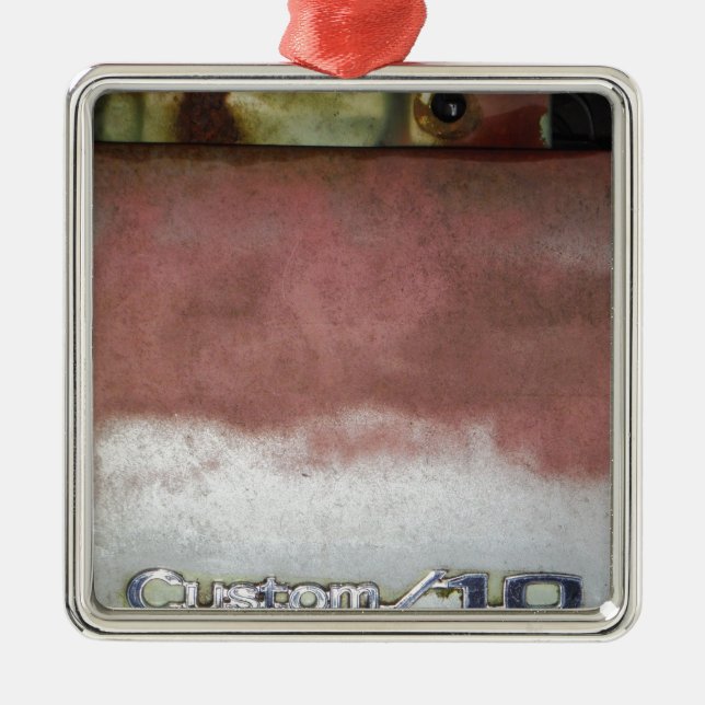 custom deluxe pink and white metal tree decoration (Front)