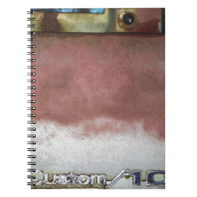 custom deluxe pink and white spiral notebook (Front)