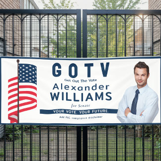 Custom Democratic GOTV Rally Election Patriotic  Banner