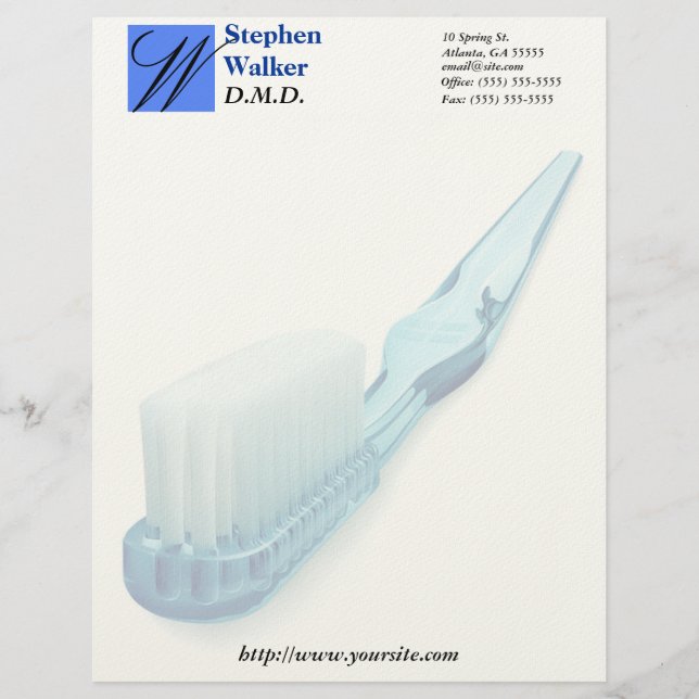 Custom Dentist Stationary Letterhead Design (Front)