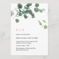 Custom Design #1 - Eucalyptus Leaves & Rose Gold