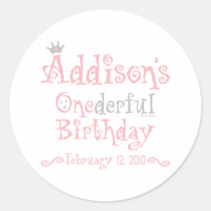 Custom Design - Addison Classic Round Sticker