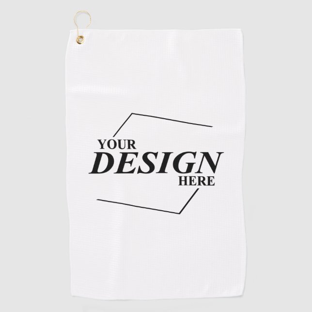 Custom Design Create Your Own Template Golf Towel (Front)
