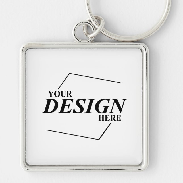 Custom Design Create Your Own Template Key Ring (Front)