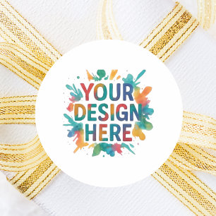 Custom design DIY make your own Classic Round Sticker