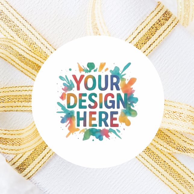 Custom design DIY make your own Classic Round Sticker (Creator Uploaded)