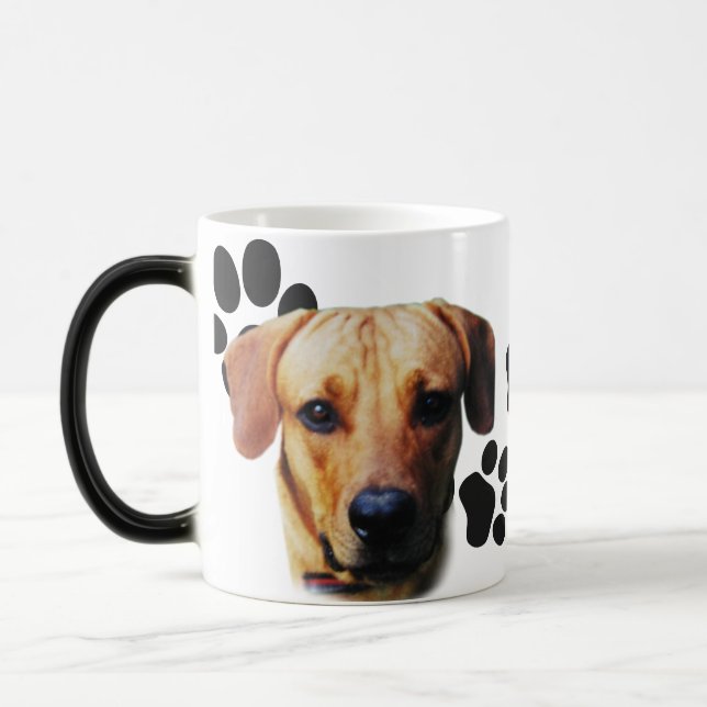 Custom Design Personalised Dog Face On Mug (Left)