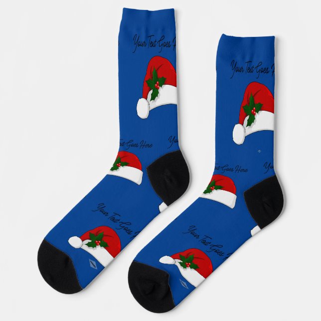 Custom Design Socks Santa hat (Left)