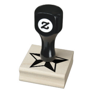 Custom Design Star Rubber Stamp