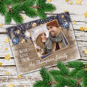 Custom Design With Love For The Holiday Season Card