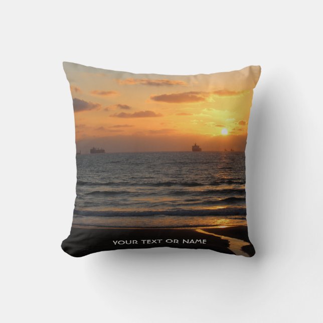 Custom Design With Your Own Photo And Your Text Cushion (Front)