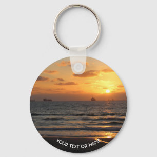 Custom Design With Your Own Photo And Your Text Key Ring