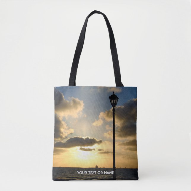 Custom Design With Your Own Photo And Your Text Tote Bag (Front)