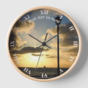 Custom Design With Your Text And Your Own Photo Clock